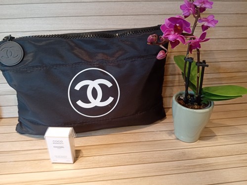 Chanel black cosmetic - chanel, pouch