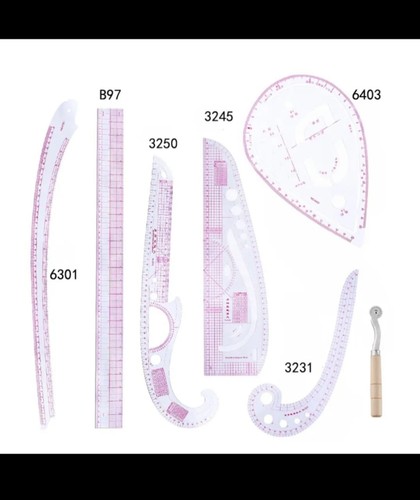7in1 ruler set - ,, pattern