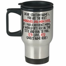 Personalized Mongrel Dog Mom