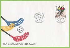 Aland Finland FDC 1997 floorball sport women superb used