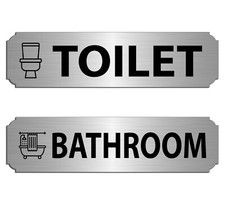 BATHROOM TOILET DOOR SIGN