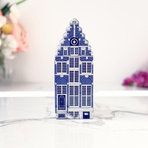 Delft blue ceramic house - delft,