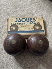 Set Of 2 Vintage Bowling Woods, Jaques Standard Bowls, Lawn Bowls Ball