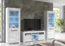 TV Unit White High Gloss &Matt