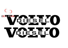 VOLVO DIESEL X2 STICKERS VOLVO TRUCK HAULAGE TRUCKING VINYL