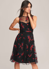 Phase Eight Black Red Floral