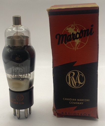 Marconi 6c6 vacuum tube - tube,