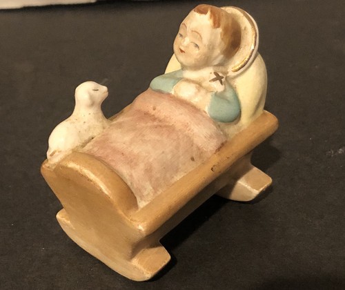 Vintage bisque baby jesus - bisque,