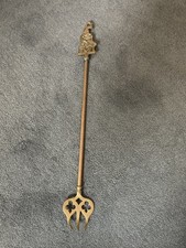 Brass Mr Punch Fireplace Toasting Fork 19"
