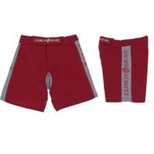 CLINCH GEAR Fight Shorts - MMA Wrestling - Red - Men's Sizes 24, 28