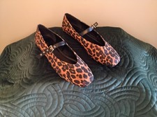 Mary jane animal print flat - tu,