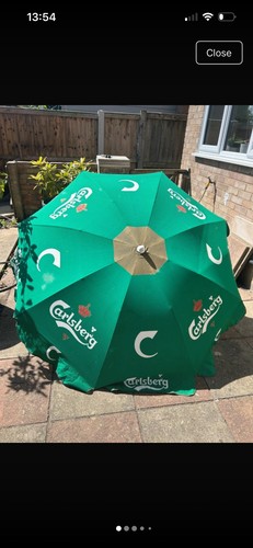 Carlsberg beer garden parasol - carlsberg,