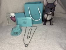 Tiffany Open Heart Elsa Peretti silver 3 Piece Set Necklace, Bracelet & Earrings