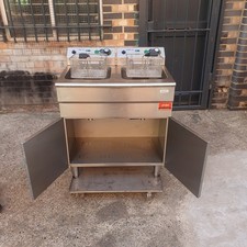 Adexa Free Standing Electric Fryer Twin Tank Plug In 13A 