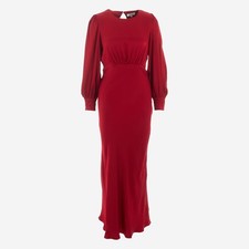 Nicole Farhi Red Satin Maxi