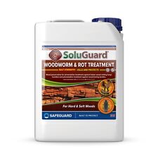 Soluguard Woodworm and Dry Wet Rot Treatment Ready to Use Woodworm Killer  - 5L