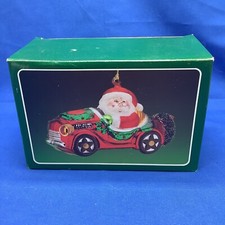 7.5" Mercury Glass Santa In