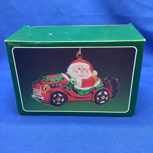 Mercury glass santa - mercury, in