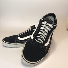 Vans Off The Wall Old Skool Black Trainers Shoes Low Top Size Uk 7