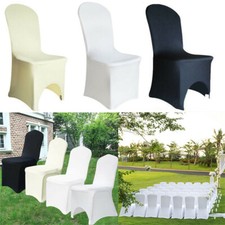 50/100X Chair Full Covers Spandex Slipover Seat Protector Wedding Banquet Venue