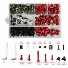 Red Fairing Bolts Screws Kit