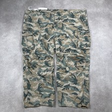 Levi's Cargo Trousers Mens 36" Camo Military Loose Fit Pants, Green