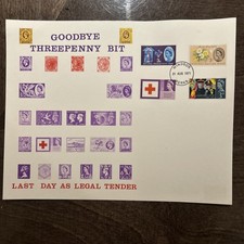 FDC 1971 Good Bye Threepenny