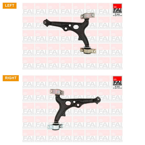 Wishbone control arms front - 2x,