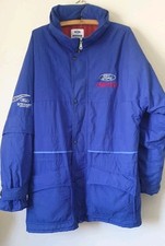 Ford Racing coat. Stewart racing blue padded jacket. M . Formula One Grand Prix