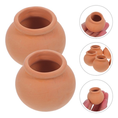 6pcs mini terracotta succulent - 6pcs,
