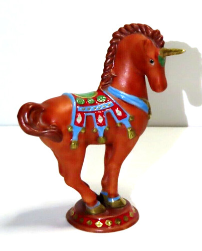 Franklin mint unicorn - mint, hand