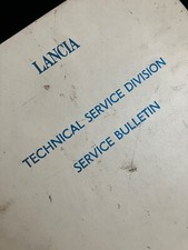 Official Lancia Dealer Technical Service Bulletins  Delta Gamma Beta Montecarlo.