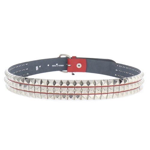 38mm gothic studded red - red, silver