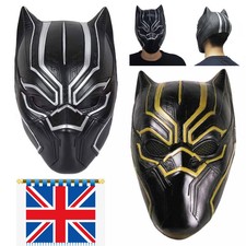 Black Panther Superhero Youth Kid Cosplay Party Dress Costume Fancy Outfits UK
