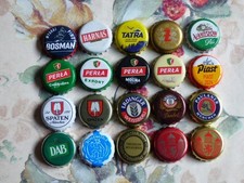 20 Central Europe Beer Bottle Tops Crown Corks.