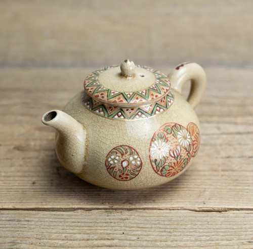 Japanese satsuma ware kyusu - japanese,