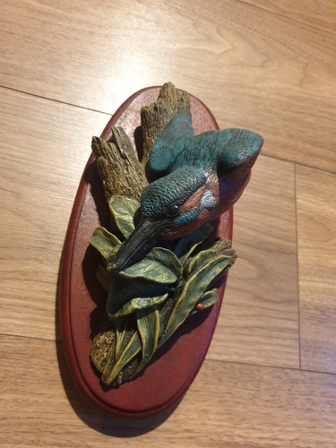Vintage kingfisher chalkware - vintage,