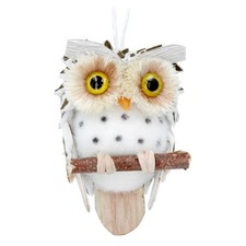 Natural owl christmas tree - natural,
