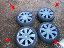 RENAULT CLIO 182 RS GENUINE ALLOY WHEELS ALLOYS MITCHELIN PILOT SPORT TYRES X4