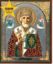 ORIGINAL Russian orthodox Icon wall decoration 03 board religious souvenir