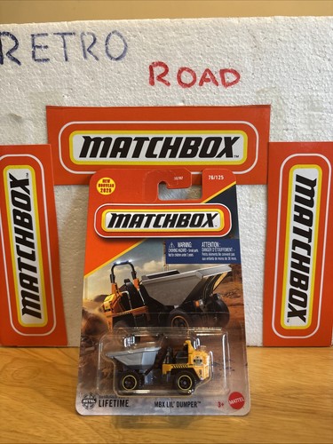 Matchbox long card yellow dump - long,