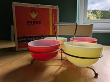 Rare - JAJ Pyrex Opal Hostess