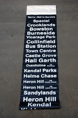 Bus destination blind ribble - blind,