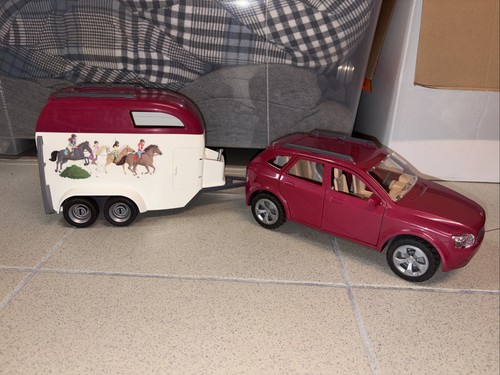 Schleich car and trailer - car,