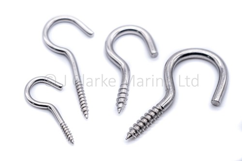 Woodscrew cup hook hooks 316 - woodscrew,