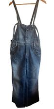 Vintage Levi’s Women’s Light Wash Blue Denim Dungarees Grunge Overalls Pockets S