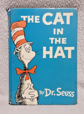 Dr. Seuss The Cat in the Hat Vintage Hardcover Ex-School Copy Acceptable Conditi