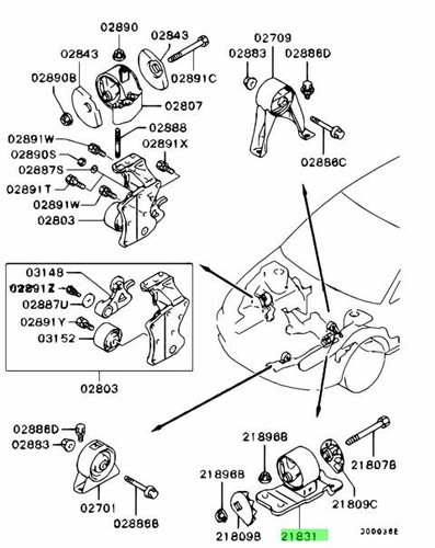 Valve exhaust for mitsubishi - valve, for: