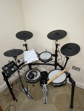 Roland TD-25KV-Drum electronic drum kit al mesh heads Sticks Headphones VGC