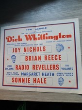 PANTO THEATRE FLYER,MANCH PALACE 1954,JOY NICHOLAS,SONNIE HALE,RADIO REVELLERS 
